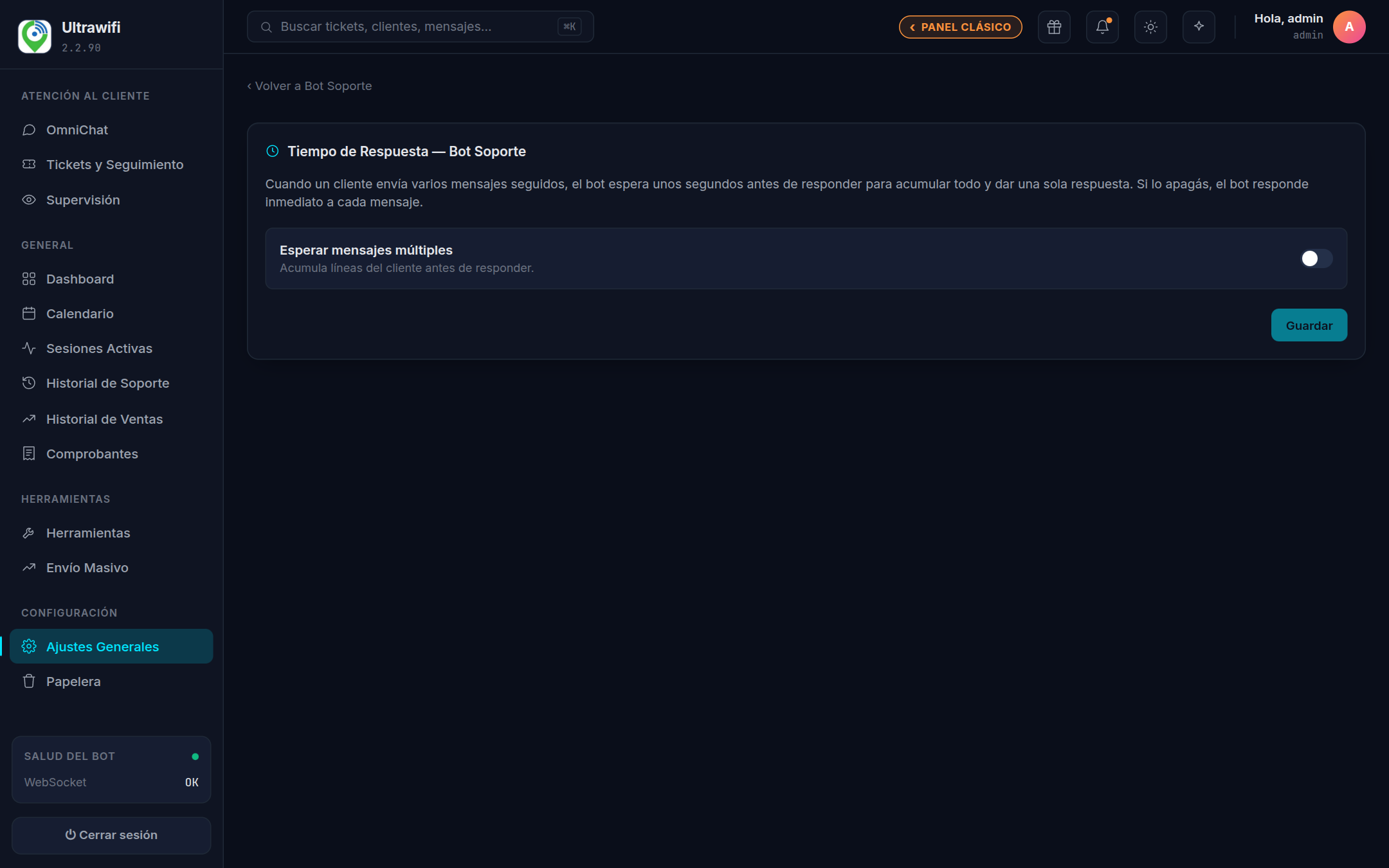 Captura — interruptor Esperar mensajes múltiples