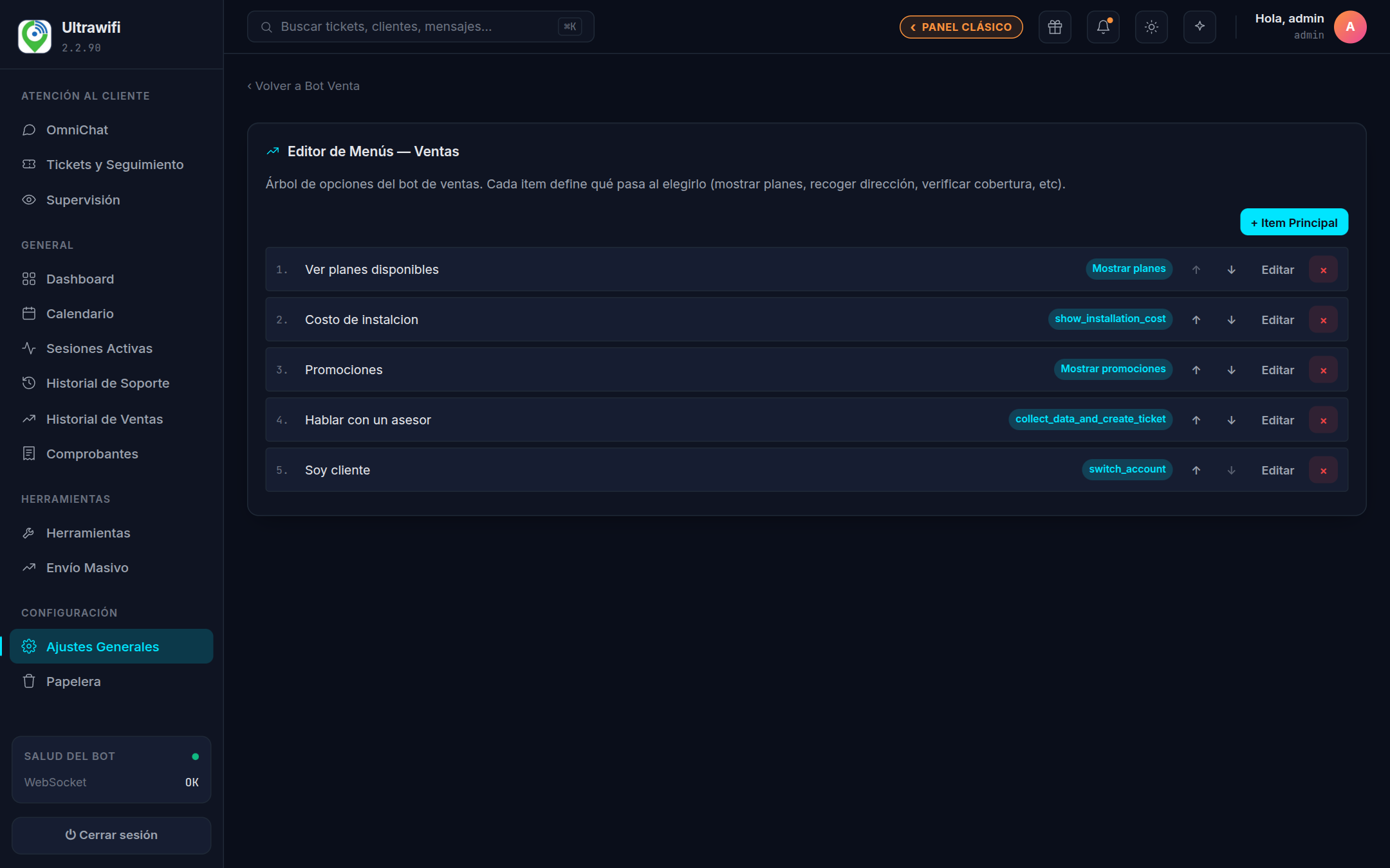 Captura — Ventana de Nuevo item con sus campos